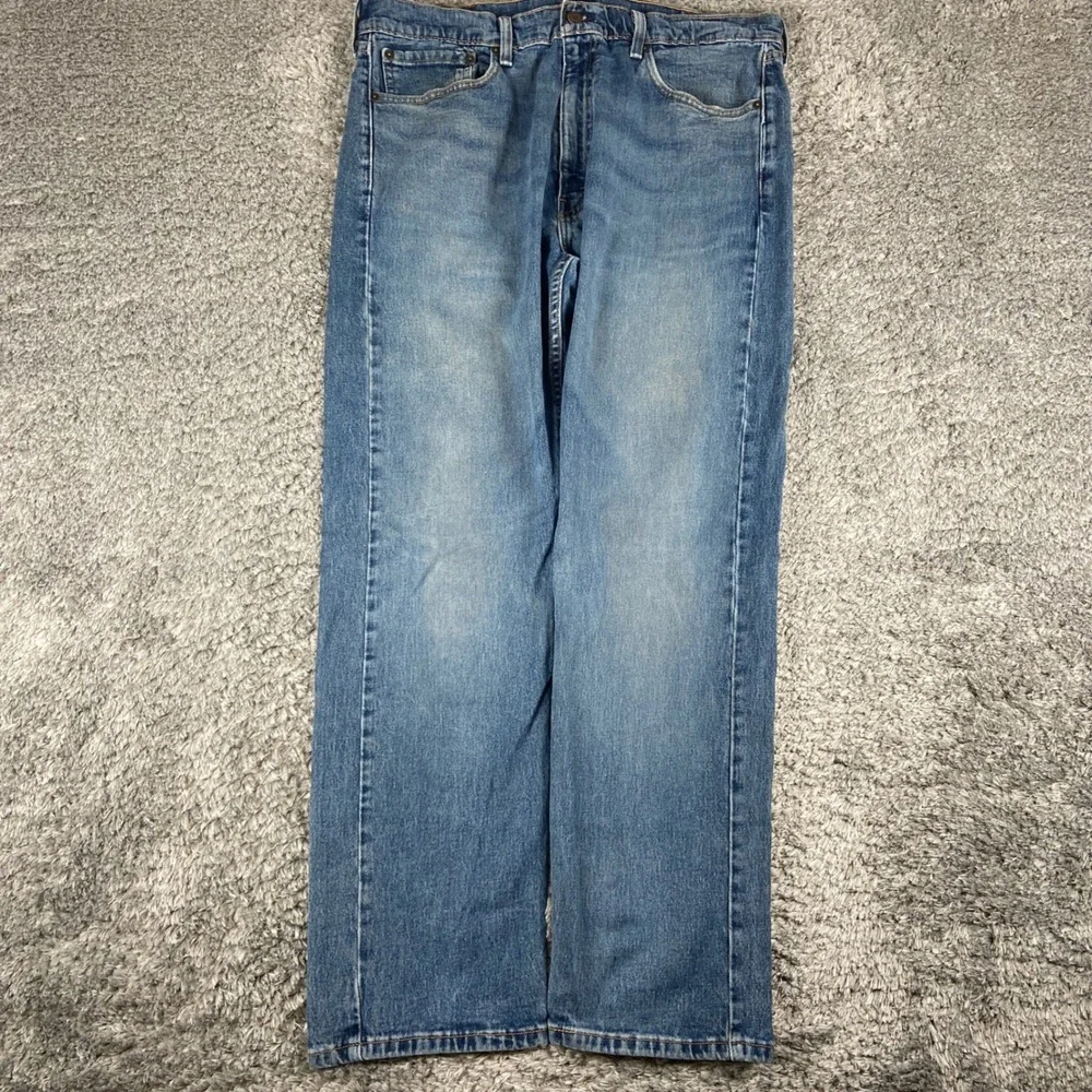 Levi's 505 Jeans Men 38x30 Blue Denim Regular Fit Straight Leg Cotton Blend Pant